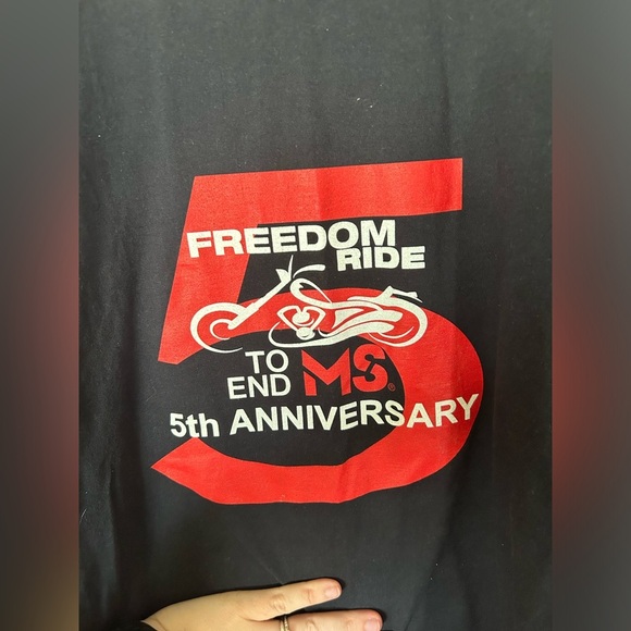 Freedom Ride to End MS Motorcycle Tshirt - Picture 4 of 6